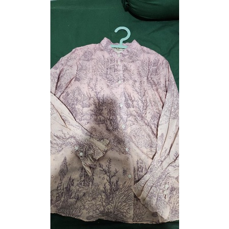 Benang Jarum El Mar Minorca Shirt with Puff Sleeves Preloved