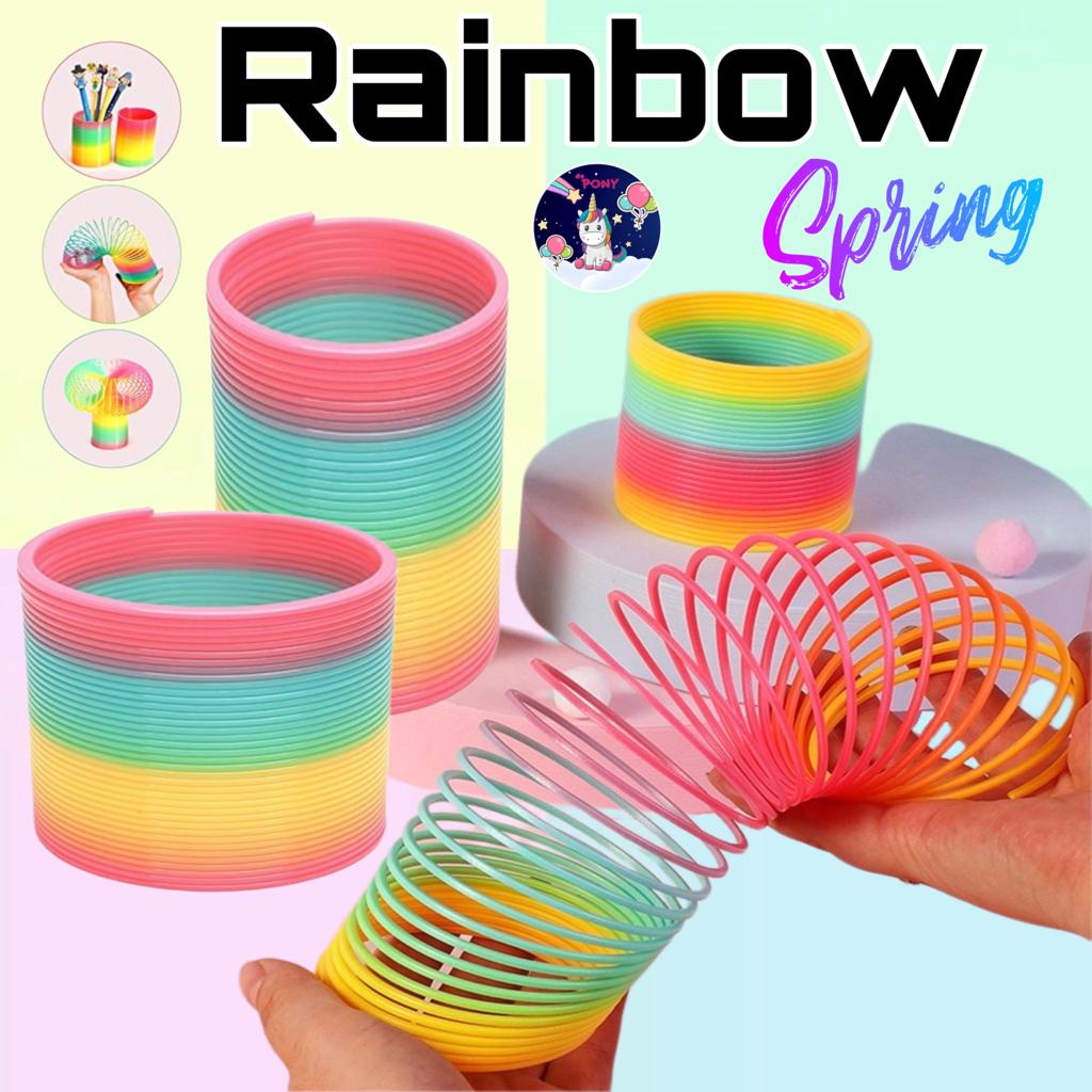 Mainan Spring Rainbow Pegas murah Mainan Per