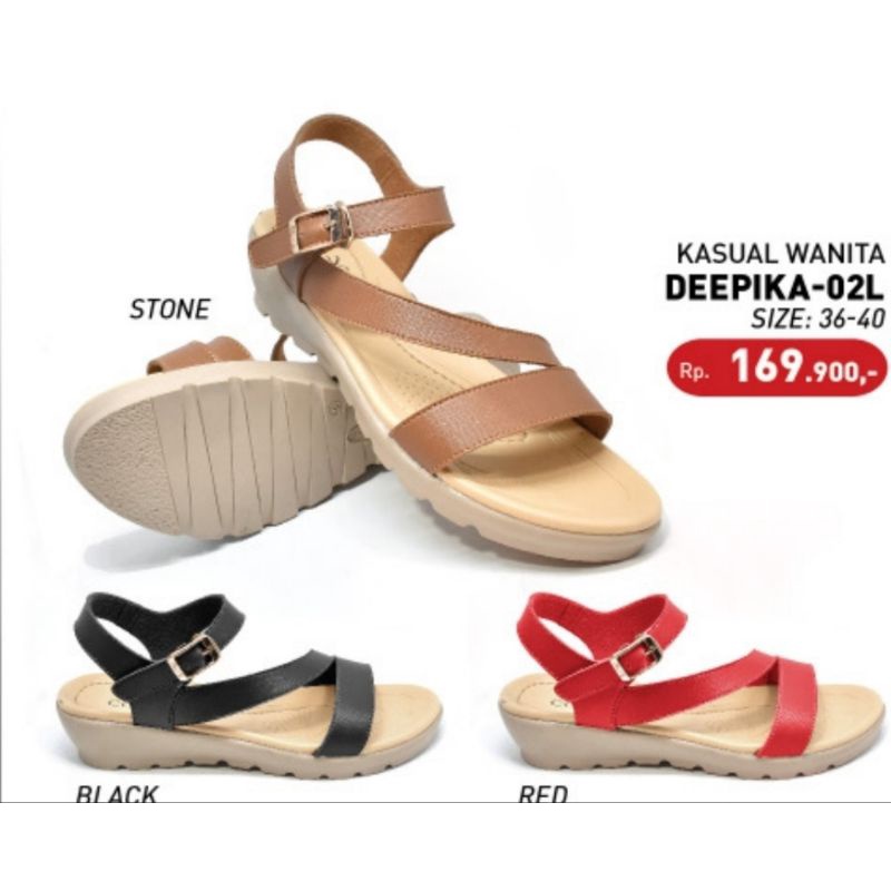 Carvil DEEPIKA-02L | Sandal Sepatu Casual Wanita Original Keren Trendy