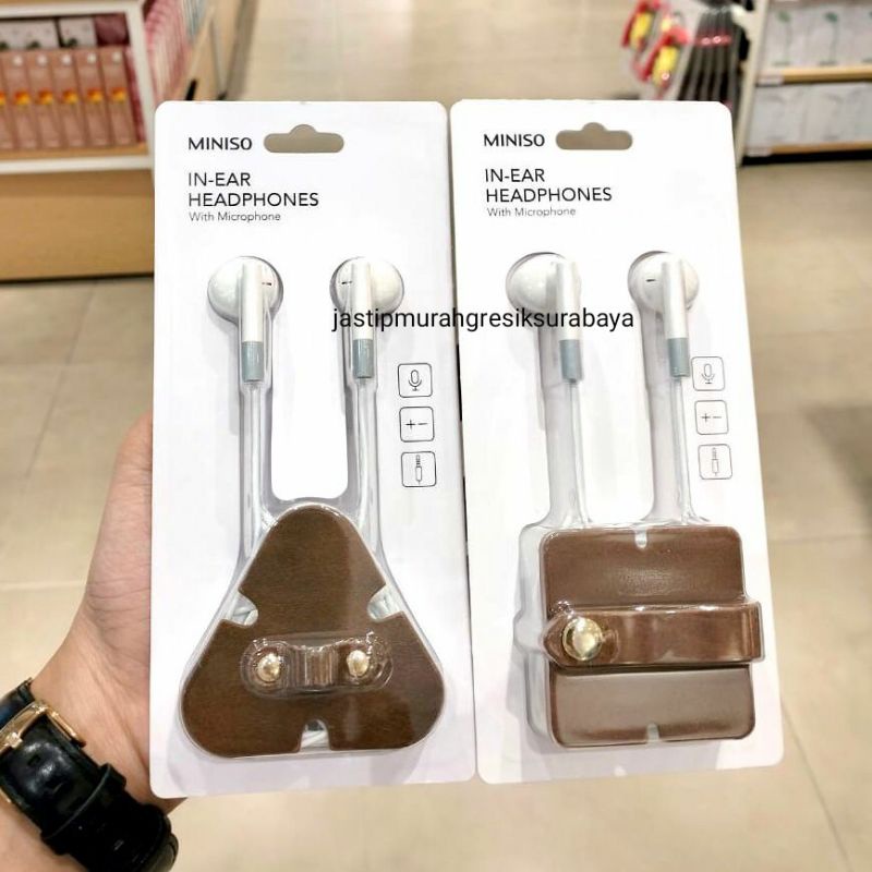 IN EAR HEADPHONE WITH MICROPHONE MINISO EARPHONES MINISO HEADSET MINISO