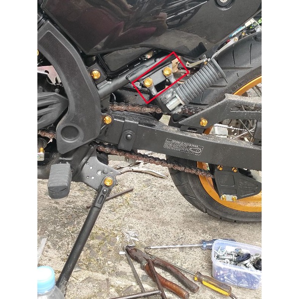 NACOM DV BAUT DUDUKAN STEP KIRI KANAN BELAKANG KLX 230