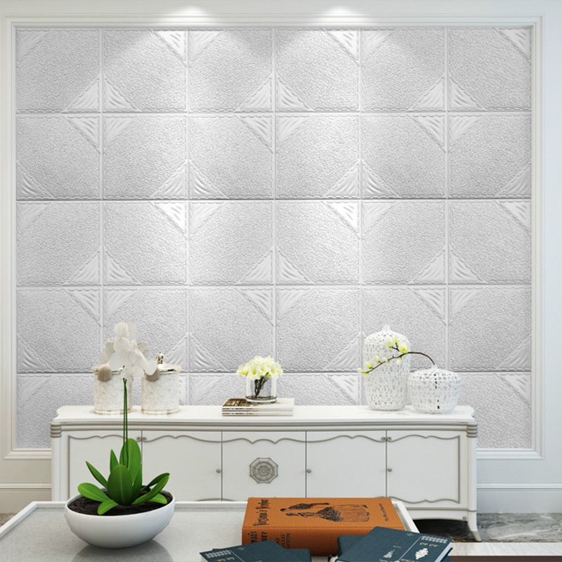 3D Tiga -Dimensi Ruang Tamu Stiker Baru Waterproof Kamar Tidur Kamar Tidur Latar Belakang TV Dekoras