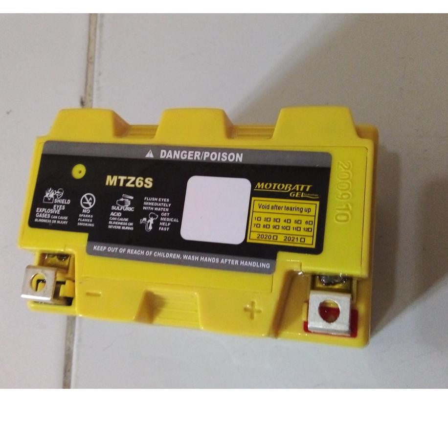 Terbaik..!! Aki MOTOR YAMAHA NMAX VESPA-S METIK VARIO 125/150 SATRIA FU AKI MOTOBATT MTZ6S AKI ORIGI