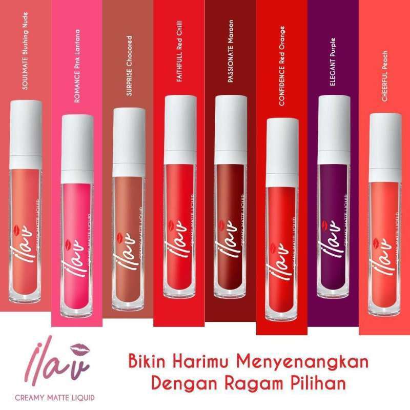 ILAV lipcream / lipstik 8 varian warna
