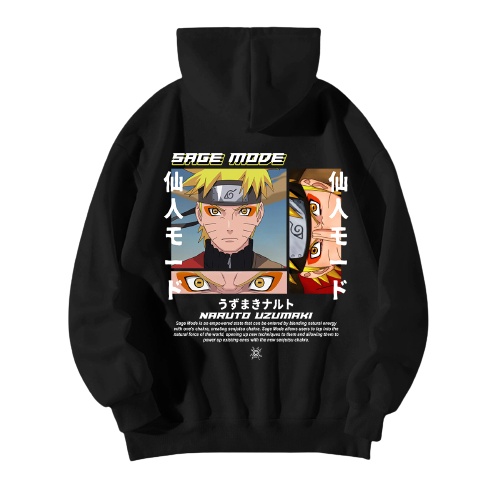 Jaket Hoodie Naruto shippuden Pria Wanita - Naruto Uzumaki