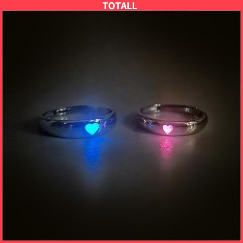 COD Cincin Cinta Luminous Retro Vintage Korea Gaya Untuk Wanita-Totall