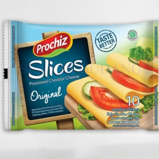 

Keju Cheddar Slice 10's Prochiz