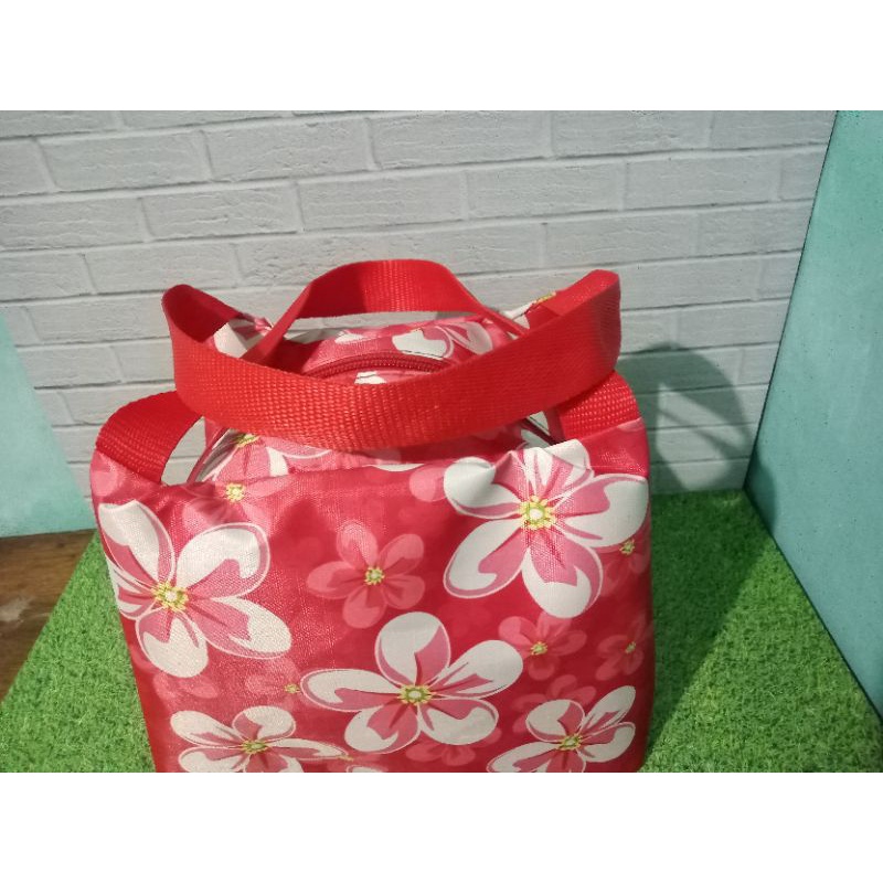 Tas Lipat Souvenir Wanita Tote Bag Motif Bunga