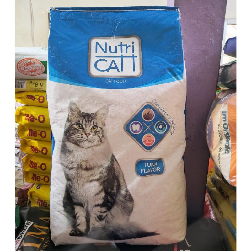 GRAB/GO-JEK Makanan Kucing Nutri Cat Tuna Flavour Kemasan 20KG / Cat Food Nutricat