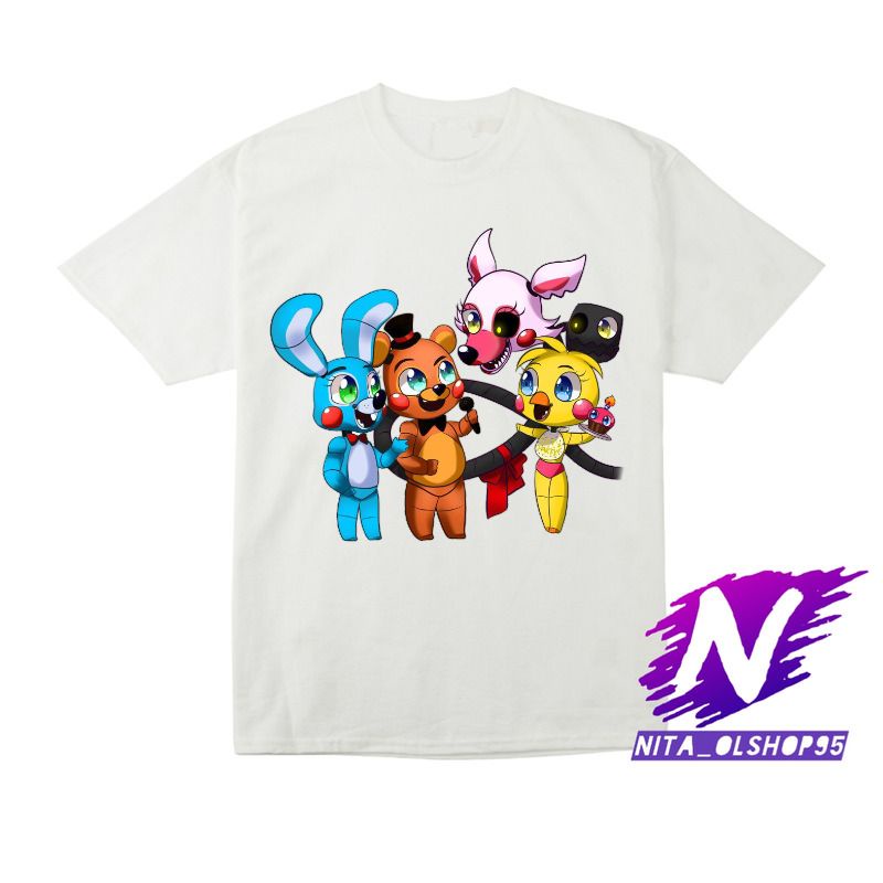 kaos anak chibi five nigth at freddy