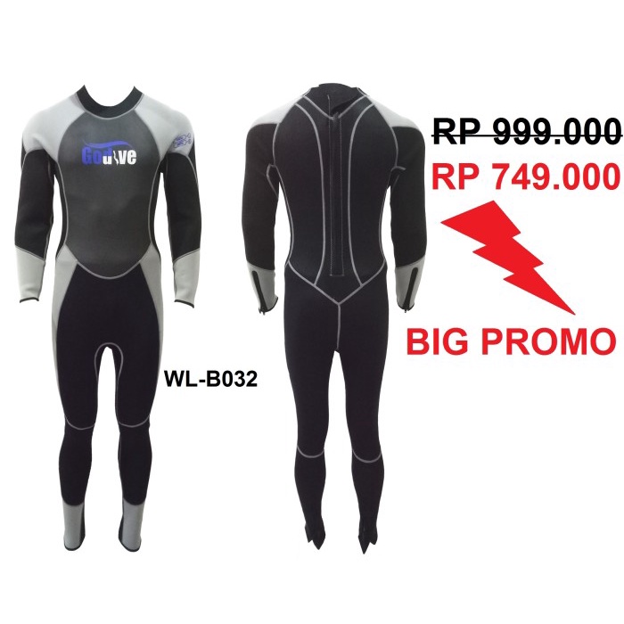 Jual BAJU DIVING SNORKELING WETSUIT DRYSUIT Neoprene LONG WETSUIT WL