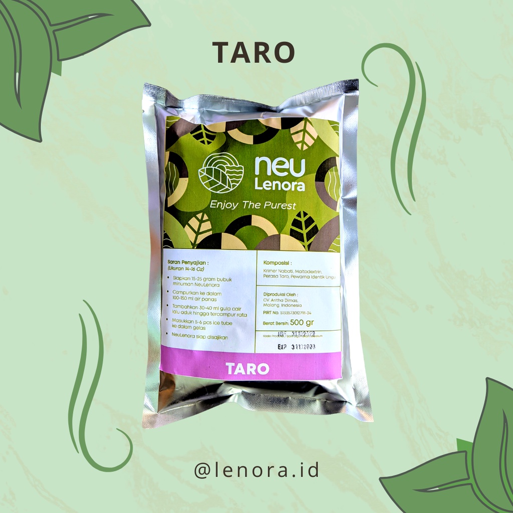 Bubuk Minuman TARO 500gram NEULENORA - Plain Powder