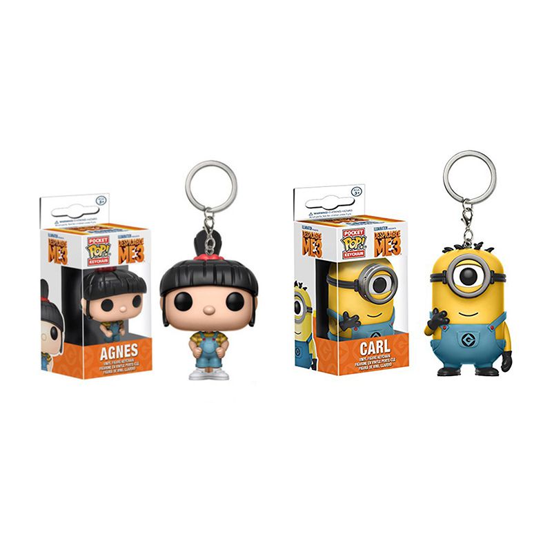 Me Agnes Despicable Cartoon 3pop Funko Minions Gift Mainan Gantungan Kunci Minion Anak