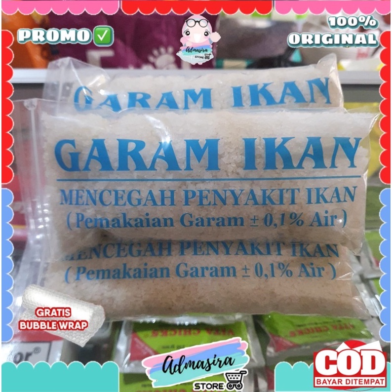 

GARAM IKAN 500 gram Uyah grosok mencegah penyakit ikan 500gram