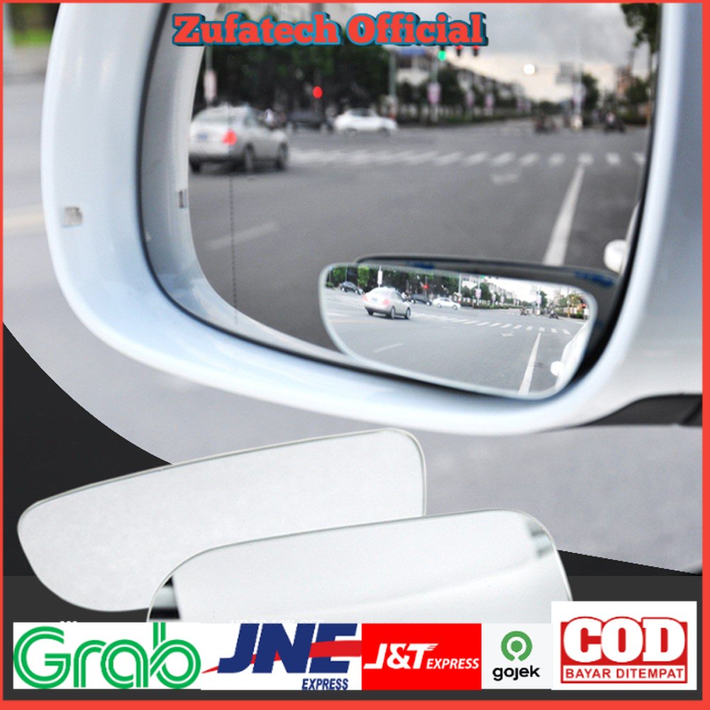 Kaca Spion Blind Spot Wide Angle 2 PCS - Silver