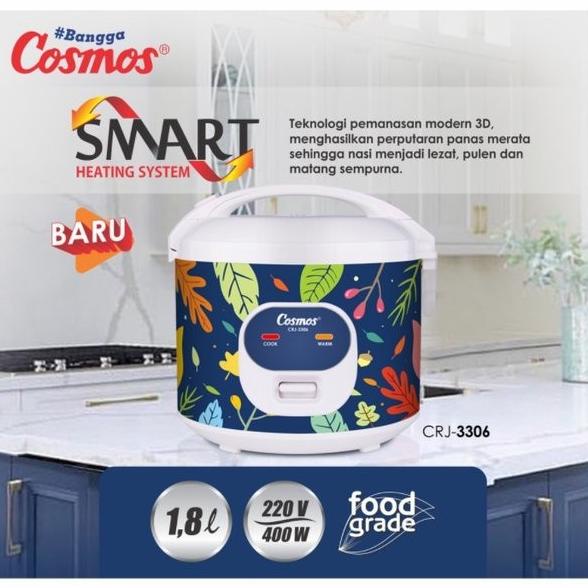 COSMOS Rice Cooker Magic Com CRJ-3301 | CRJ3301 1.8 Liter
