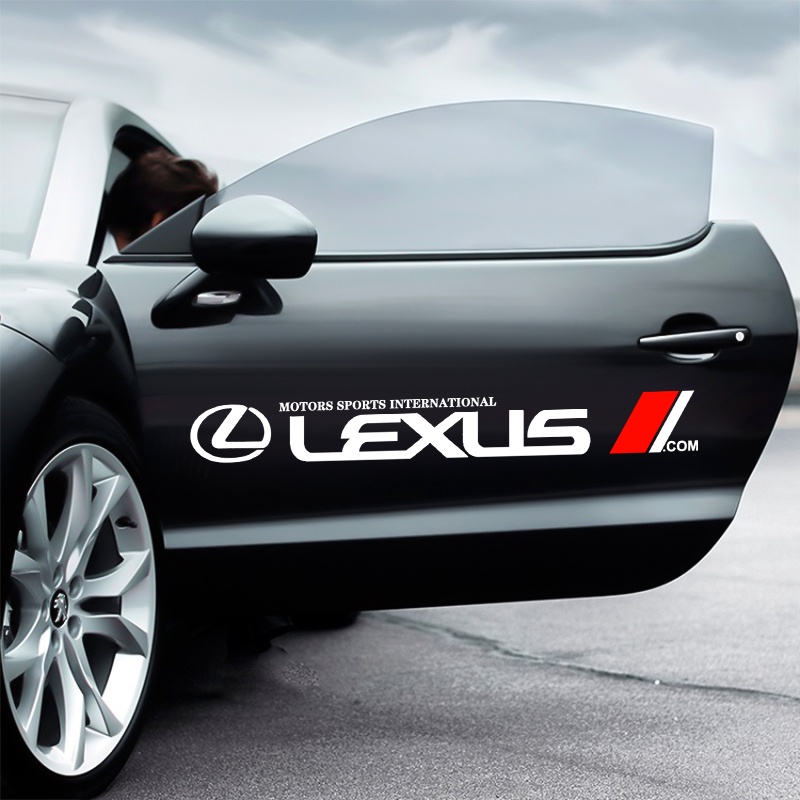 2pcs Mobil Styling Pintu Sisi Stiker Mobil Kreatif Auto Body Decals Tahan Air Stiker Dekorasi Untuk Lexus RX300 RX330 RX350 IS250 LX570 IS