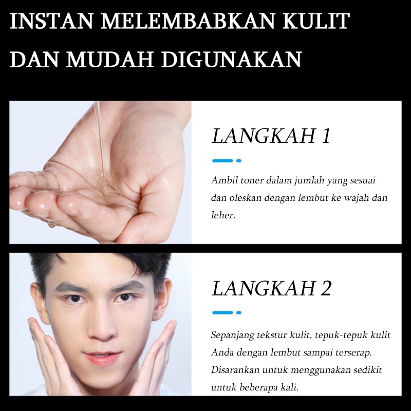 Perawatan pria Toner wajah Pelembab wajah Perawatan wajah 120ml FACE TONER WAJAH Mencegah kekeringan dan pengelupasan MENCERAHKAN MENYEGARKAN MERAWAT KULIT BER JERAWAT MENYAMARKAN FLEK HITAM