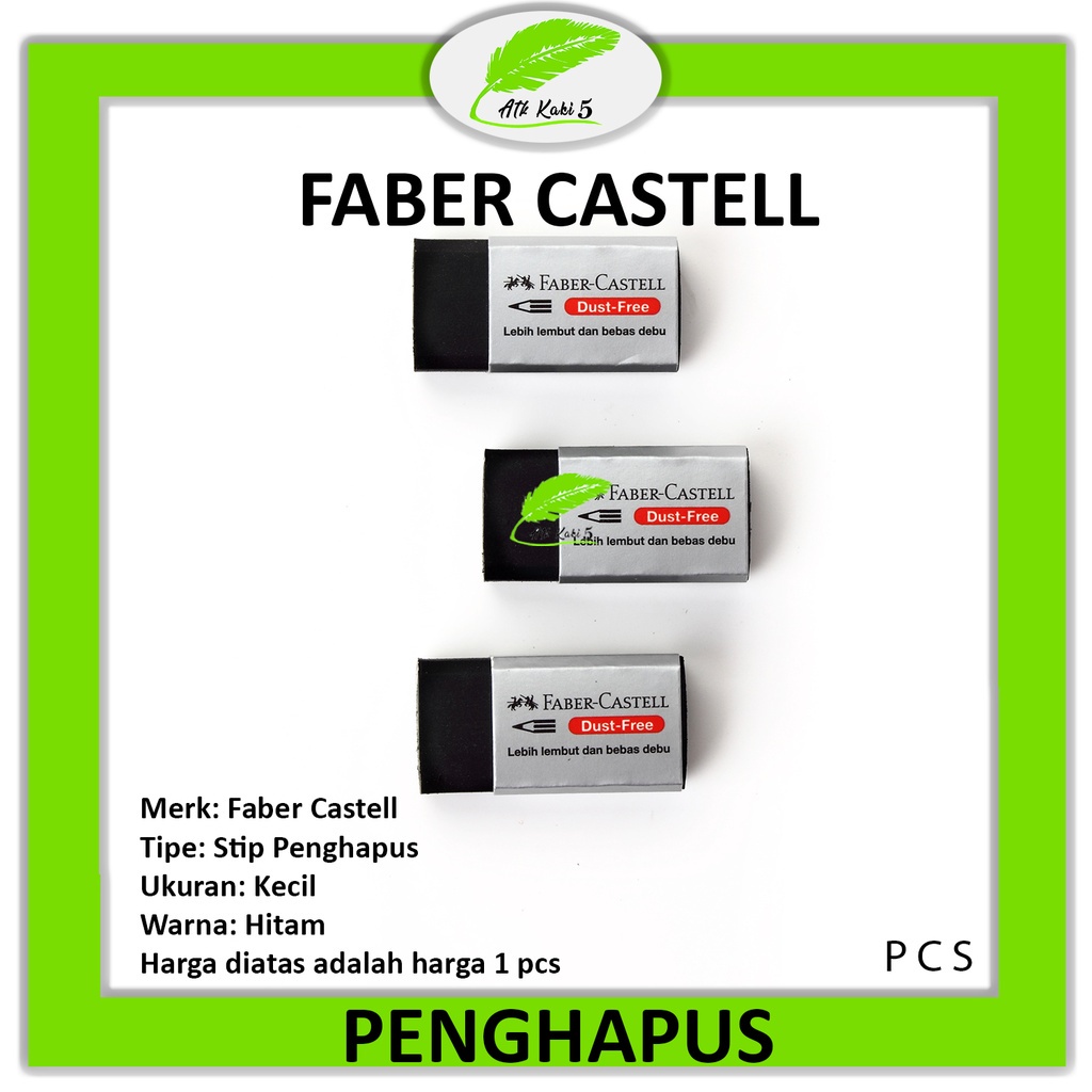 

FABER CASTELL - Penghapus Stip Faber Castell Kecil Hitam Penghapus kecil - PCS