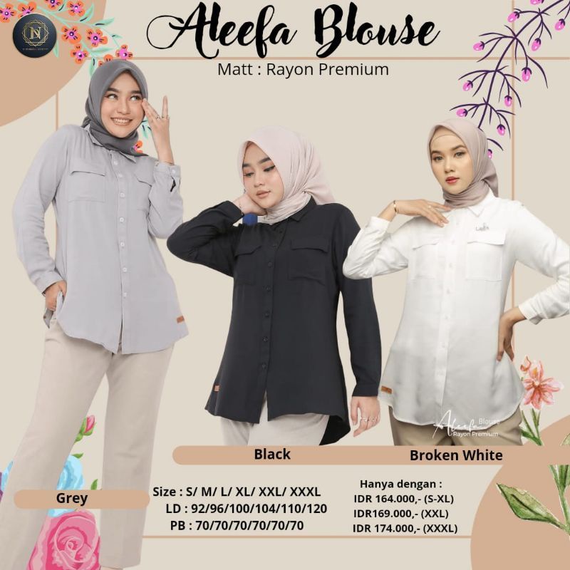 ALEEFA BLOUSE BY NADHEERA LUXURY