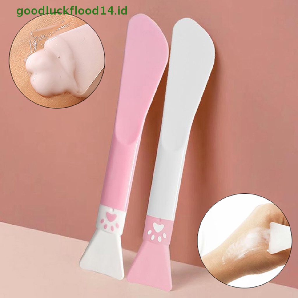 [GOOGFOUR] 1pc Profesional Double Head Makeup Brushes Silicone Face Mask Brush Alat Makeup [TOP]
