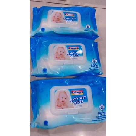 Indomaret wet tissue baby 50's non alcohol // TISU BASAH INDOMARET 50sheet