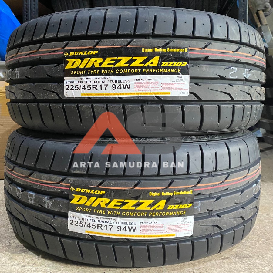 Ban Dunlop Direzza DZ 102 DZ102 225 / 45 R 17 R17