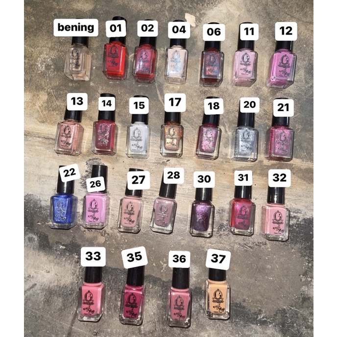 boleh pilih warna cantik - kutek nail moji madame gie - nail polish madame gie super mantap