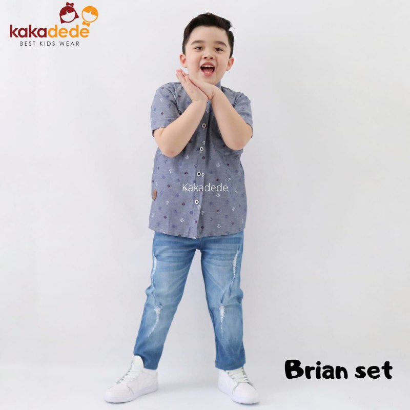 Afsheenastore Setelan Kemeja Anak Laki Laki Briyan By Kakadede