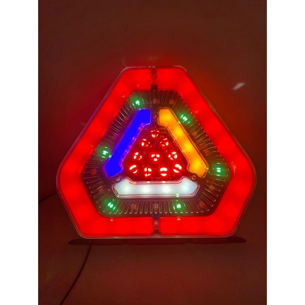 Stop Lamp F1 Truk Bis 24 Volt Nyala RGB newwwww