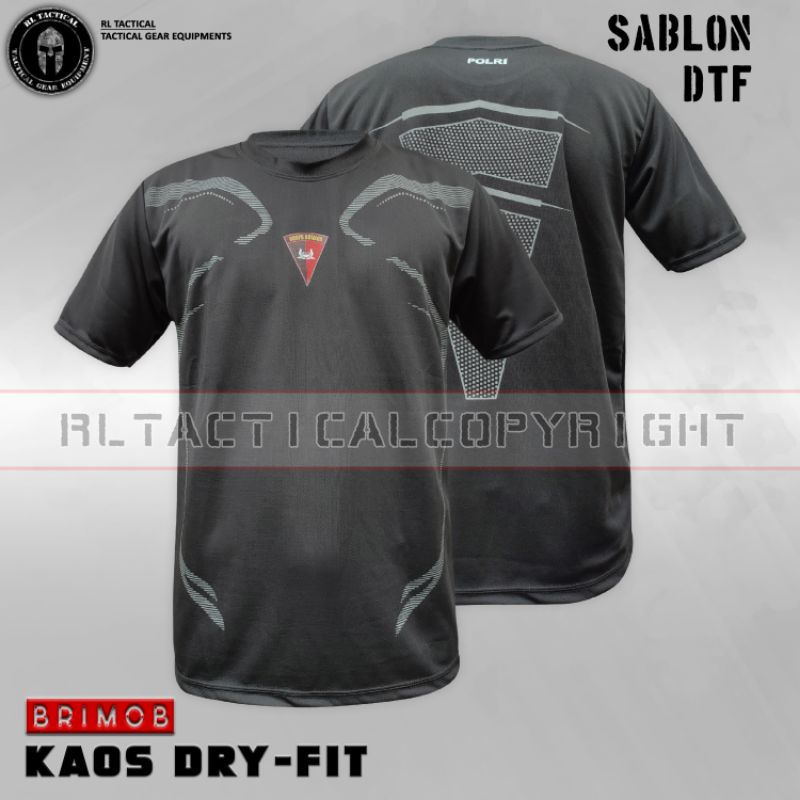 Kaos Dryfit Brimob / Kaos Brimob Dryfit RL Tactical