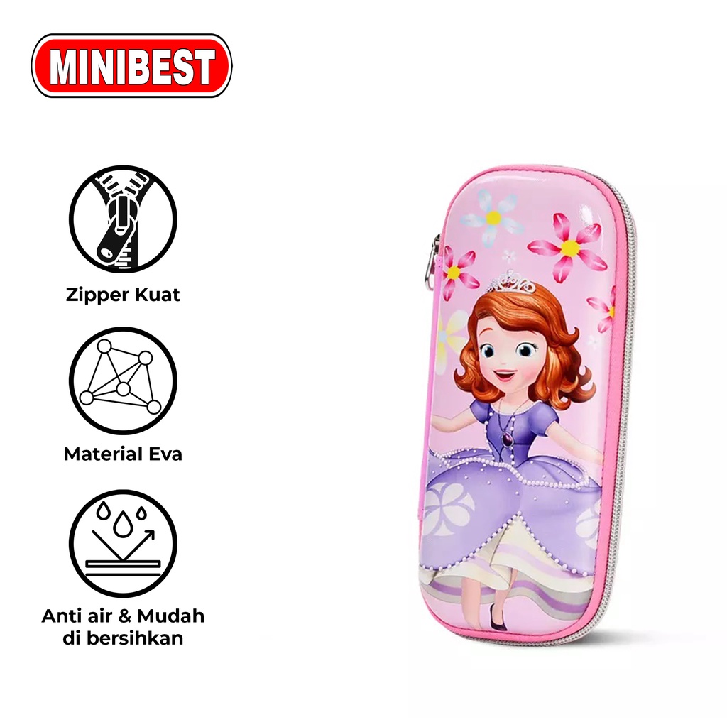 [MB] Tempat Pensil/Kotak Pensil Anak 3D Karakter Waterproof