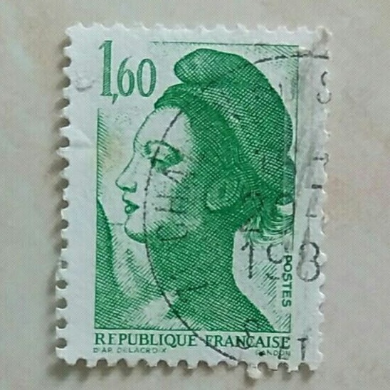 

(AD) Perangko Perancis 1982 Liberté de Gandon - Lìberty 1,60 franc Used