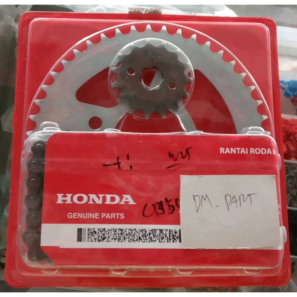 GEAR SET GIR SET CHAIN KIT GIR PAKET CB150 R CBR150 ALLNEW CBR150 CB150 R LED ORIGINAL ASLI AHM HOND