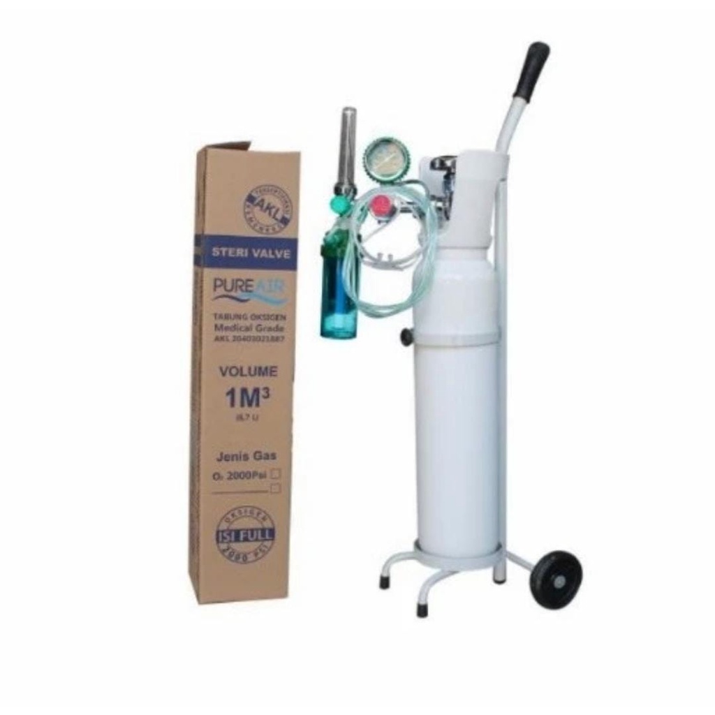 Tabung Oksigen 1m3 Set Lengkap