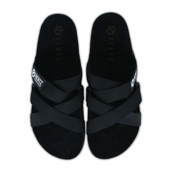 Sandal Pria Terbaru H 2878 Brand Hertz Sandal Puyuh Warna Hitam.