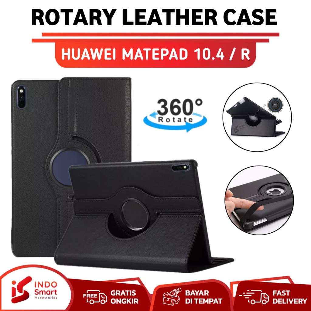 Case Huawei Matepad 10.4 | Case Huawei Matepad SE 10.4 | Flip Cover Casing Tablet Rotary Leather Cas