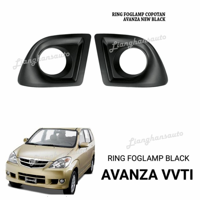 Cover Ring Foglamp Avanza Lama Hitam #Original