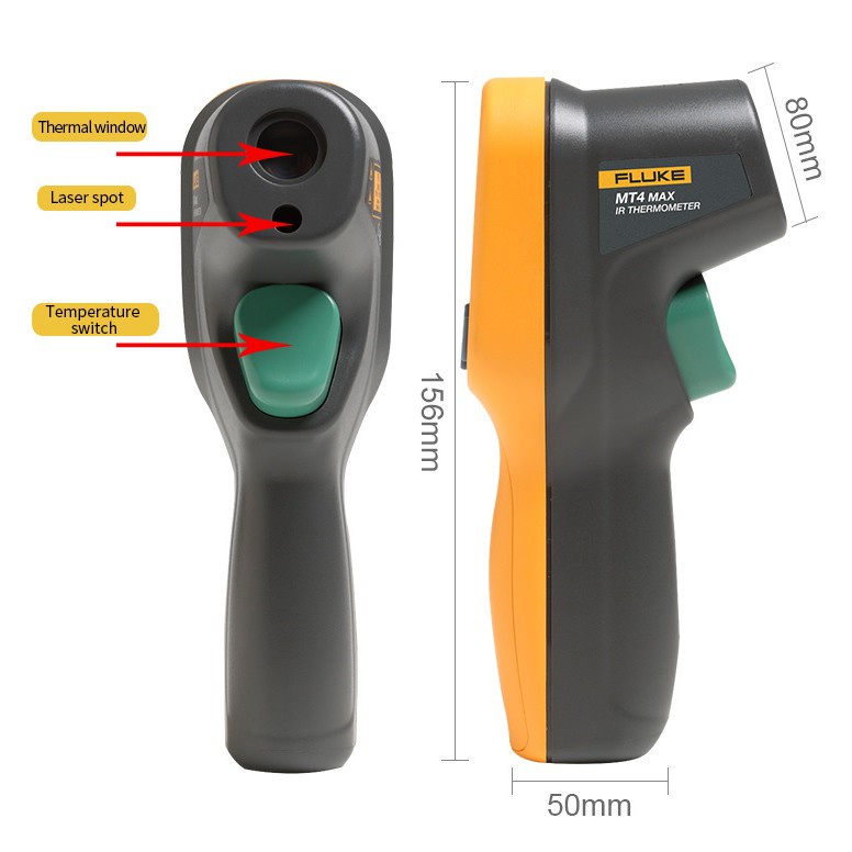 AKN88 - FLUKE MT4 MAX - Handheld Infrared Thermometer with LCD Display