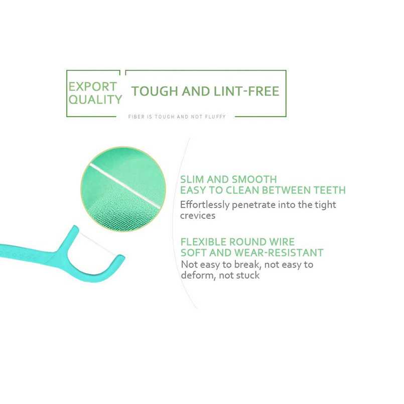 PESITRO Dental Floss Benang Gigi Pembersih Mint Flavor 100PCS LMT-559 ( Mughnii )