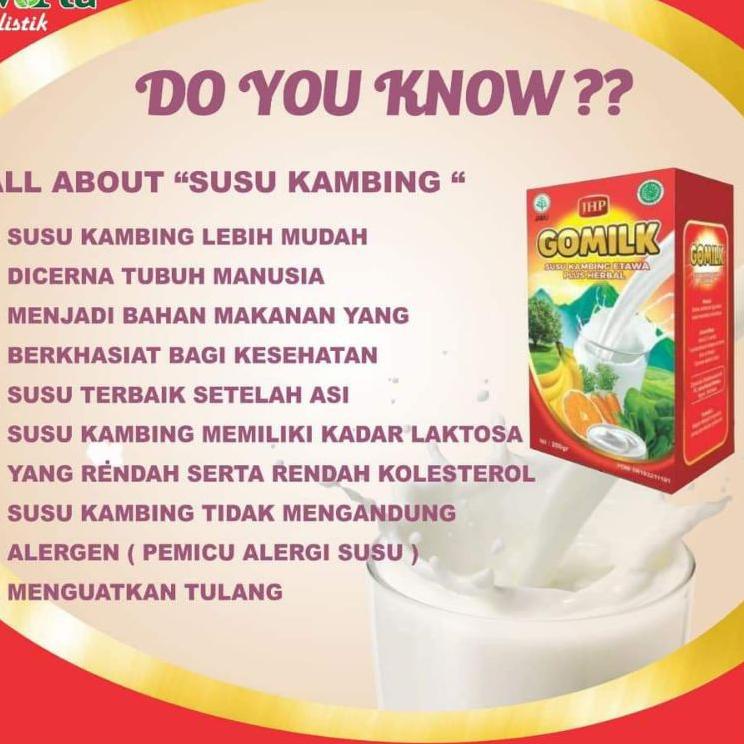 

(R7)8✪) BISA COD -- GO MILK / GOMILK ORIGINAL, COKLAT, STROBERI SUSU KAMBING ETAWA PLUS HERBAL (ECER) proses cepat