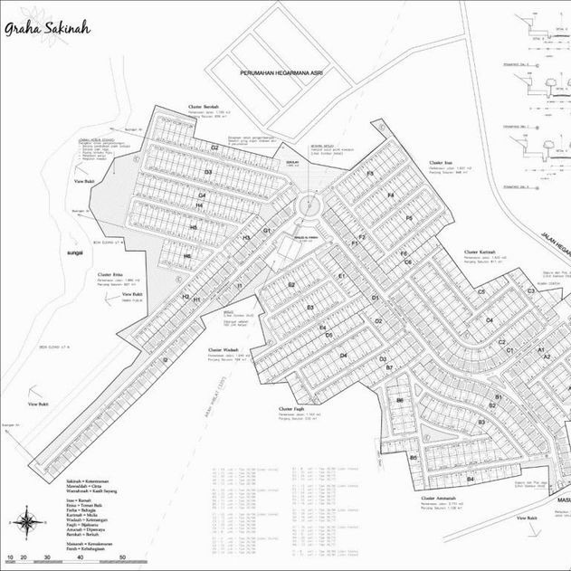 

Gambar Master Plan Perumahan / Site Plan Perumahan 100 sd 999m2