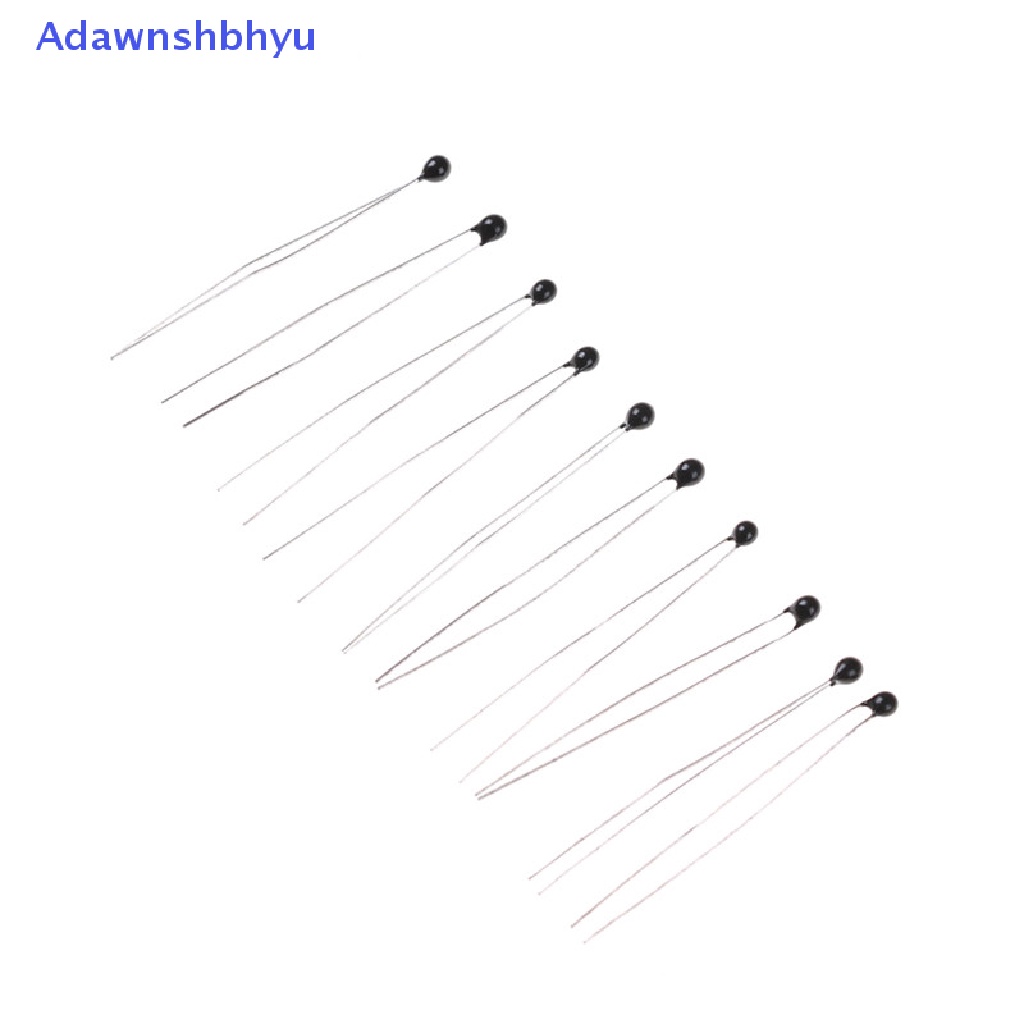 Adhyu 10pcs Sensor Suhu Termistor NTC-MF52-103 /3435 10K Ohm1% ID