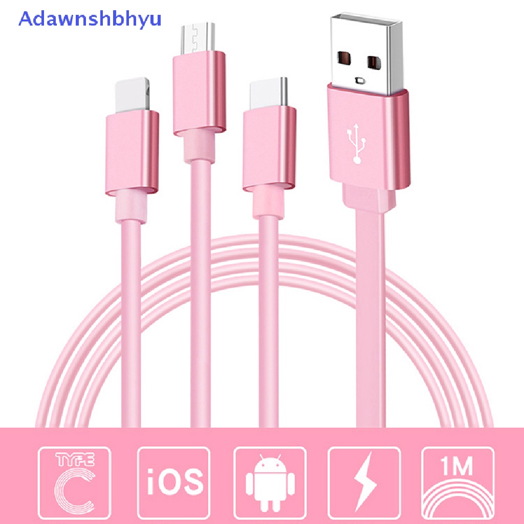 Adhyu Kabel Multi usb charging micro usb type c ios cord multiple charger cable ID