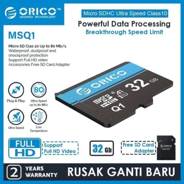 High MSQ1-32GB Orico Dijual Limited Micro Card Speed TF 32GB Memory SD Card
