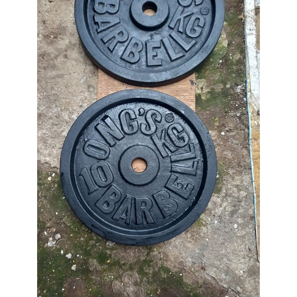 plat barbel bekas 10 kg