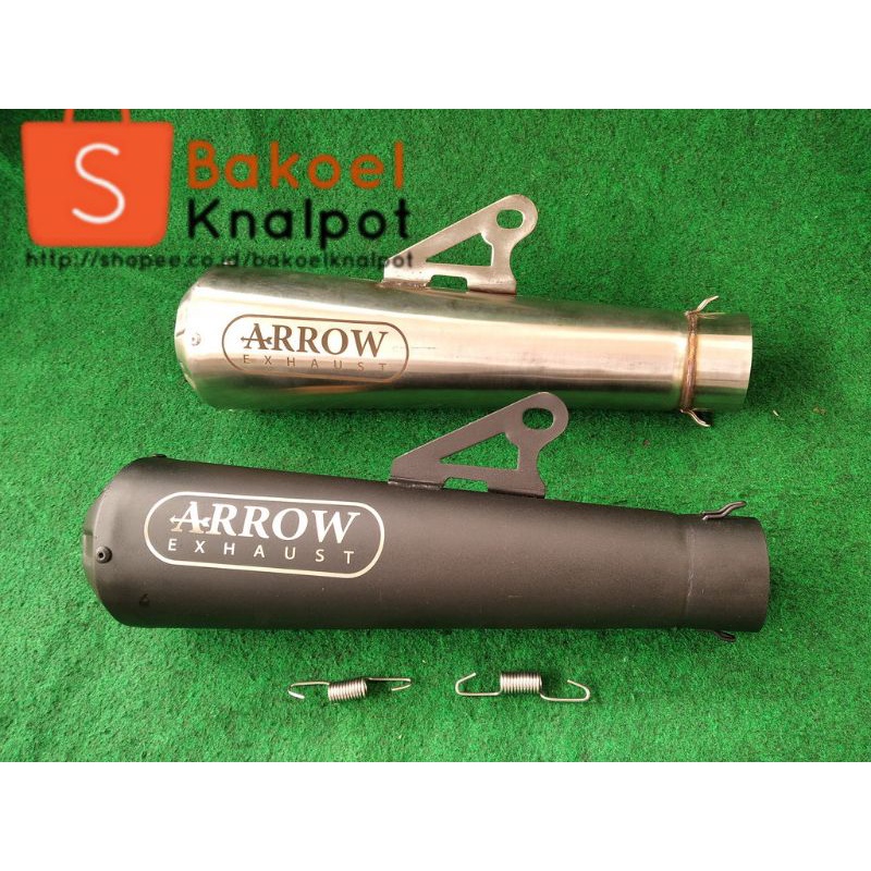 Silencer Knalpot Arrow Inlet 50mm sarangan Full panjang 25 cm / knalpot beat / Knalpot mio / knalpot