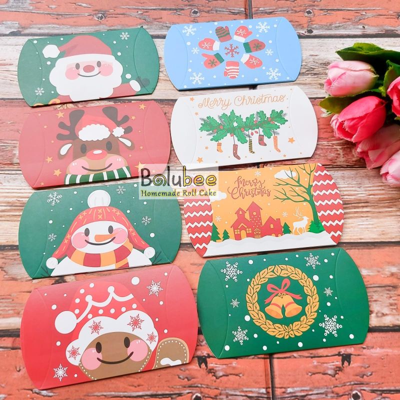 

Kotak Hadiah Natal Gift Box Pillow Christmas Packaging RC02