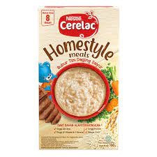 Nestle CERELAC HOMESTYLE Bubur Bayi Rasa Tim Sayur &amp; Ayam Box 100g