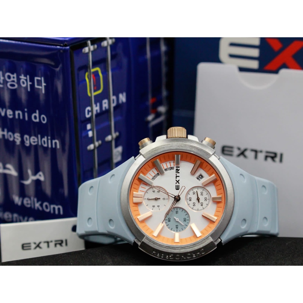 Jam Tangan Pria EXTRI Watch Original X6058 Special Edition EXTRI Container Box FIFA WORLD CUP 2022 QATAR 974 STADIUM